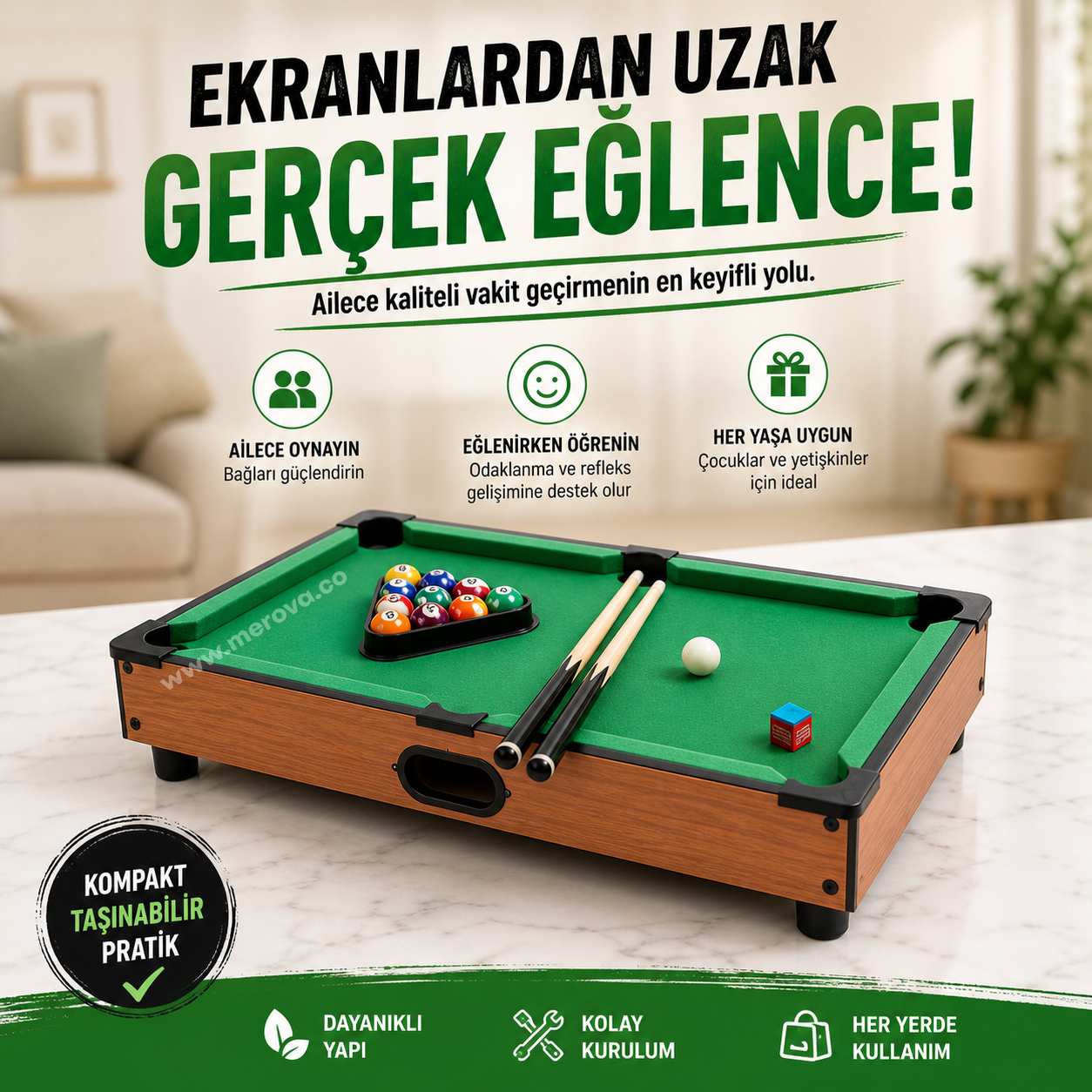 Mini Bilardo Oyun Seti