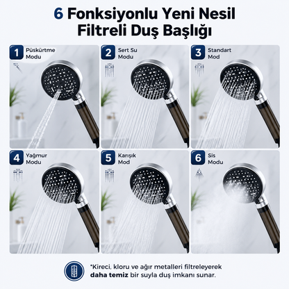 6 Fonksiyonlu Duş Başlığı