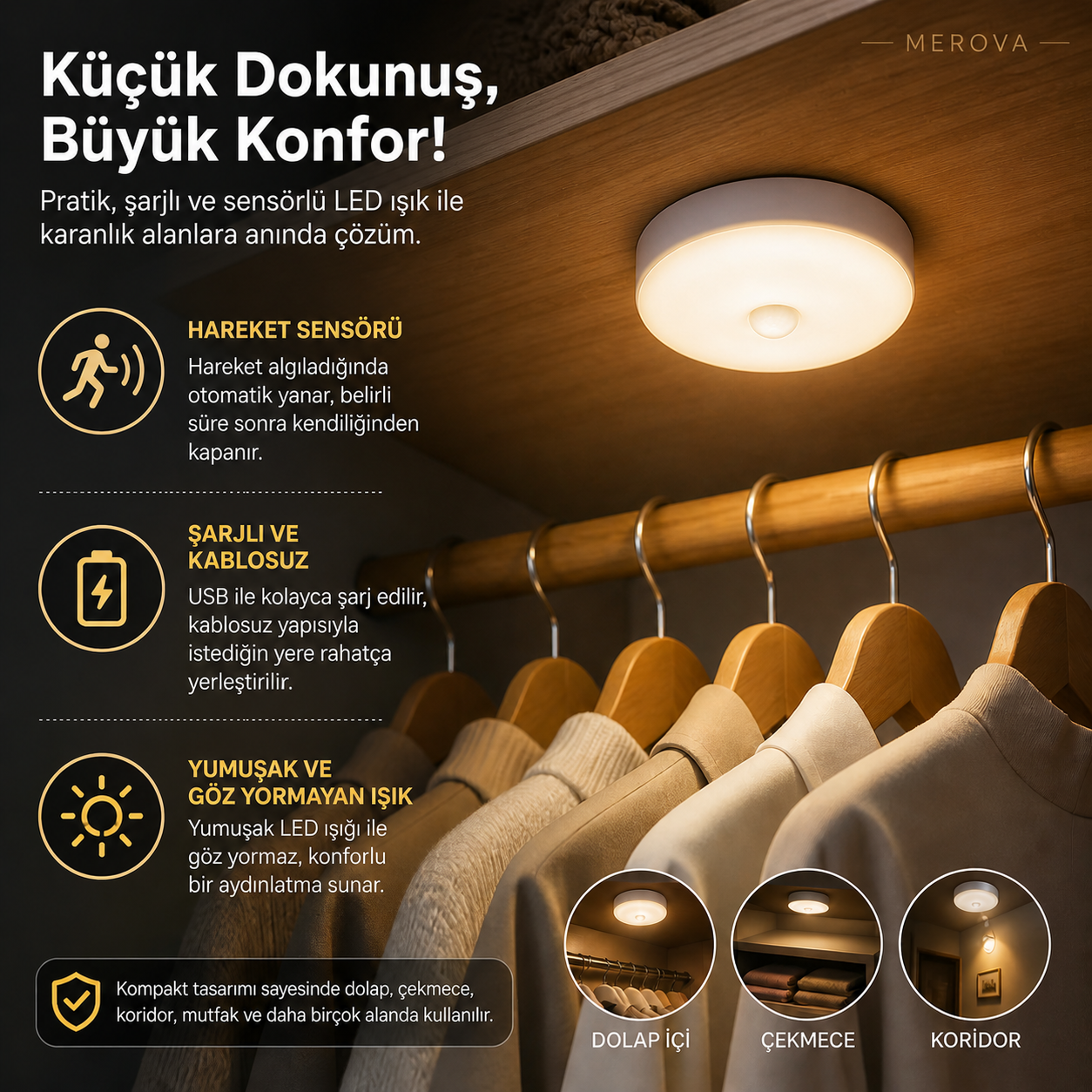 Hareket Sensörlü Lamba