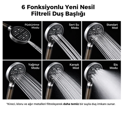 6 Fonksiyonlu Duş Başlığı