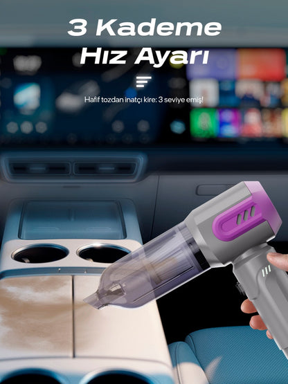 2'si 1 Arada Vakumlu Araç Süpürgesi