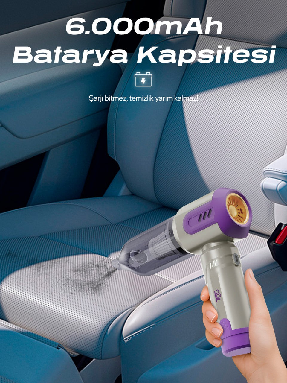 2'si 1 Arada Vakumlu Araç Süpürgesi