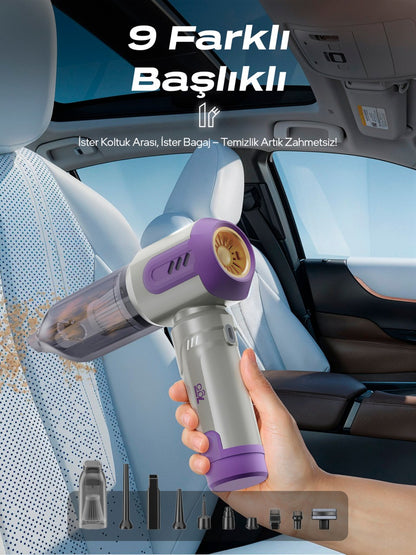 2'si 1 Arada Vakumlu Araç Süpürgesi